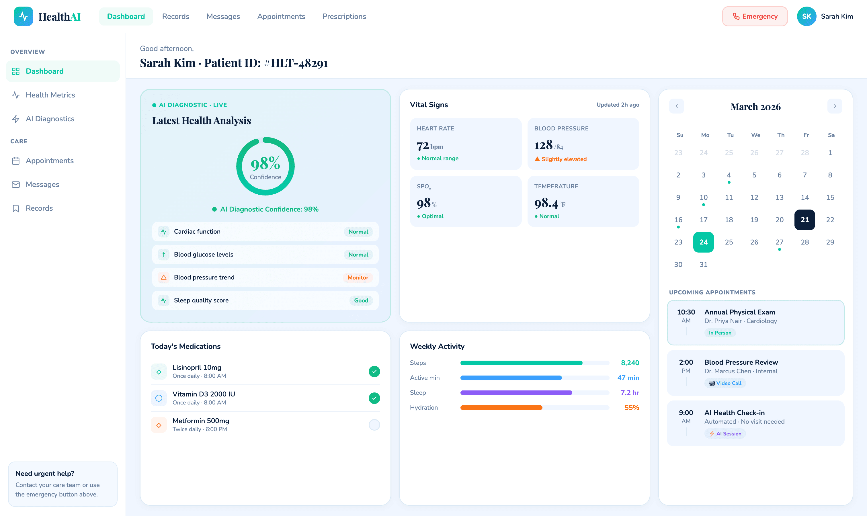 AI-Powered Diagnostic & Patient Engagement Platform